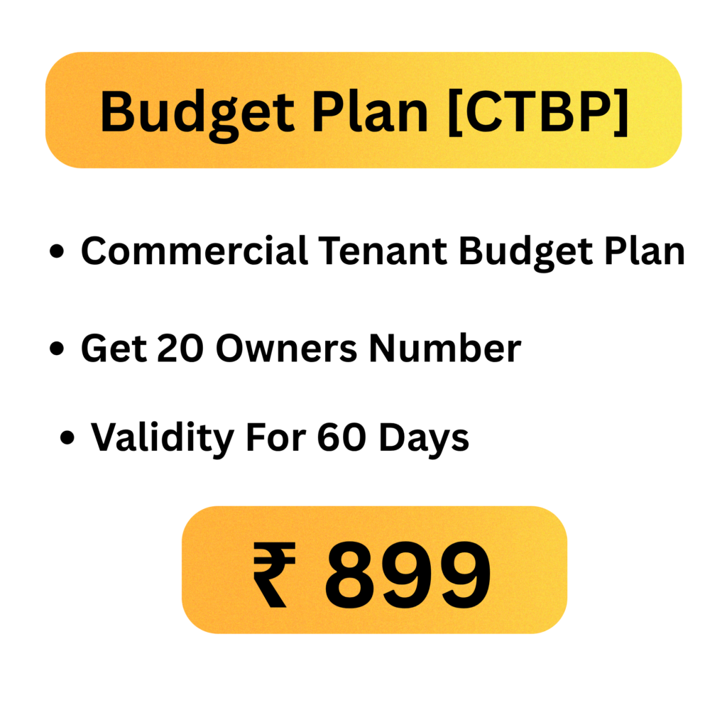Budget Plan [CTBP] Commercial Tenant Budget Plan Get 20 Owners Number Validity For 60 Days 899