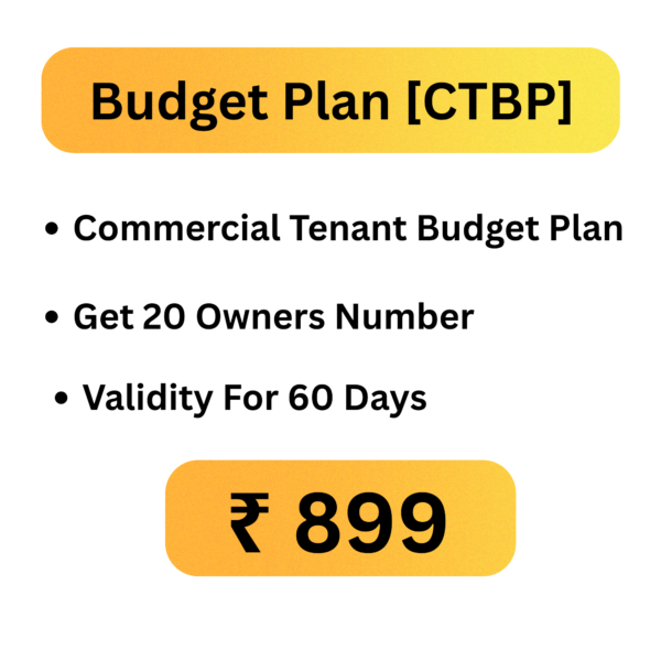 Budget Plan [CTBP] Commercial Tenant Budget Plan Get 20 Owners Number Validity For 60 Days 899