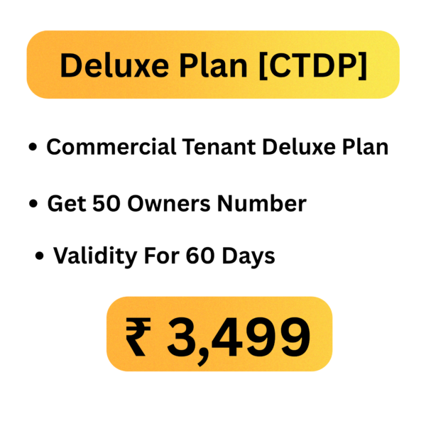 Deluxe Plan [CTDP] Commercial Tenant Deluxe Plan Get 50 Owners Number Validity For 60 Days 3499