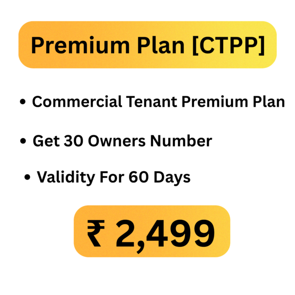 Premium Plan [CTPP] Commercial Tenant Premium Plan Get 30 Owners Number Validity For 60 Days 2499
