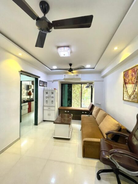 1 BHK Semi-Furnished Apartment for Sale in Prestige Residency Carnation, Waghbil, Thane West